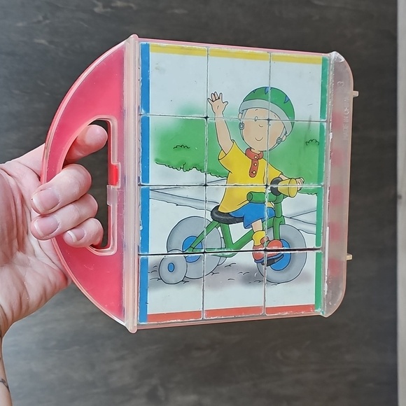 Vintage Caillou Wooden Puzzle Cubes Game - Picture 3 of 5
